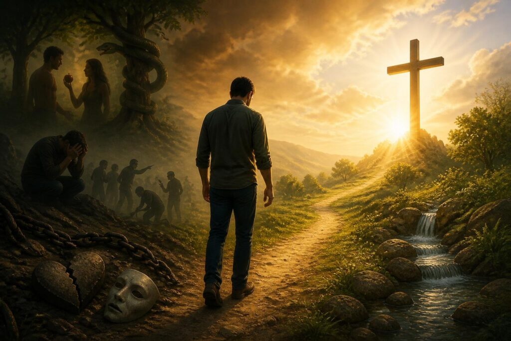 Illustration accompanying Understanding the Depravity of Man and the Need for Salvation